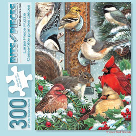 Winter Bird Friends 300 Large Piece Jigsaw Puzzle