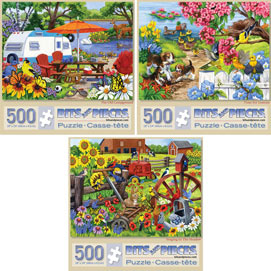 Preboxed Set of 3:  Nancy Wernersbach 500 Piece Jigsaw Puzzles