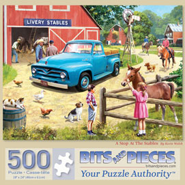 A Stop At The Stables 500 Piece Jigsaw Puzzle
