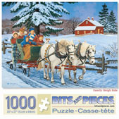 Set of 3: John Sloane Three Holiday 1000 Piece Jigsaw Puzzles