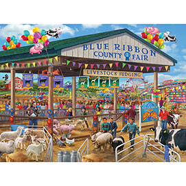 Blue Ribbon County Fair 300 Large Piece Jigsaw Puzzle