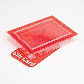 Gift Card Maze Red Money Holder