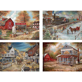 Set of 4: Ruane Manning 1000 Piece Jigsaw Puzzles