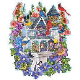 Victorian Bird House 300 Large Piece Shaped Jigsaw Puzzle