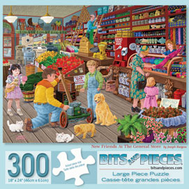 New Friends at the General Store 300 Large Piece Jigsaw Puzzle