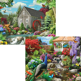 Alan Giana 4-in-1 Multi-Pack 500 Piece Puzzle Set
