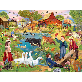 Indian Summer Sunset 300 Large Piece Jigsaw Puzzle