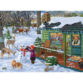 Maple Sap Time of Year 300 Large Piece Jigsaw Puzzle 