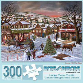 Jingle All the Way 300 Large Piece Jigsaw Puzzle 