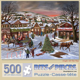 Jingle All the Way 500 Piece Jigsaw Puzzle