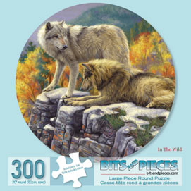 In the Wild 300 Large Piece Round Jigsaw Puzzle