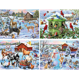 Set of 4: Mary Thompson 500 Piece Puzzles