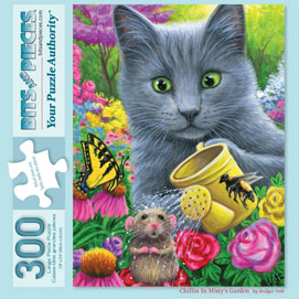 Chillin In Misty's Garden 300 Large Piece Jigsaw Puzzle