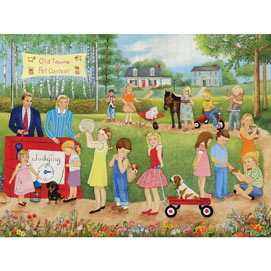 Old Town Pet Contest 300 Large Piece Jigsaw Puzzle