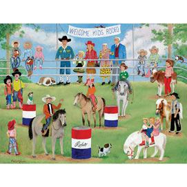 Welcome Kids Rodeo 300 Large Piece Jigsaw Puzzle