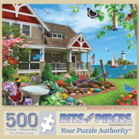 Blooming Beach House 500 Piece Jigsaw Puzzle