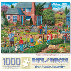 Neighbors Helping Neighbors 1000 Piece Jigsaw Puzzle