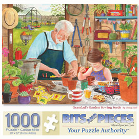 Grandad's Garden Sowing Seeds 1000 Piece Jigsaw Puzzle