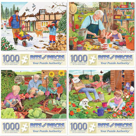 Set of 4: Tracy Hall 1000 Piece Jigsaw Puzzles