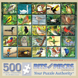 Bountiful Birds 500 Piece Jigsaw Puzzle