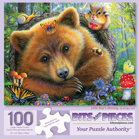 Little Bears Morning 100 Large Piece Jigsaw Puzzle