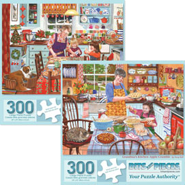 Preboxed Set of 2: Tracy Hall 300 Large Piece Jigsaw Puzzles