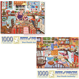 Preboxed Set of 2: Tracy Hall 1000 Piece Jigsaw Puzzles