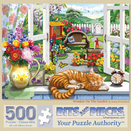 Window On The Garden 500 Piece Jigsaw Puzzle