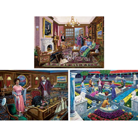 Murder Mystery 3-in-1 Multi-Pack 500 Piece Puzzle Set