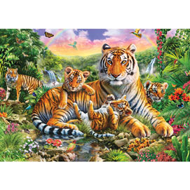 Tiger Family 500 Piece Jigsaw Puzzle