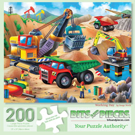 Working Day 200 Large Piece Jigsaw Puzzle