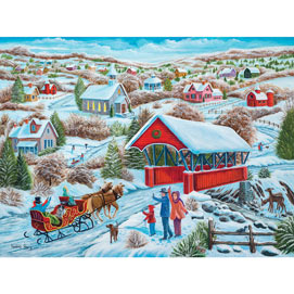 Sleigh Ride Home 300 Large Piece Jigsaw Puzzle