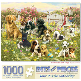 Garden Full Of Dogs 1000 Piece Jigsaw Puzzle