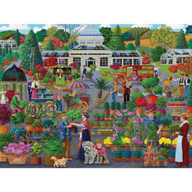 Market at the Conservatory 300 Large Piece Jigsaw Puzzle
