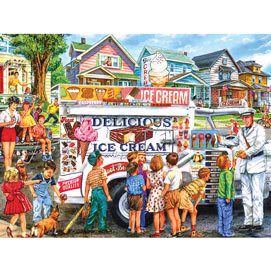Ice Cream Truck Day 300 Large Piece Jigsaw Puzzle