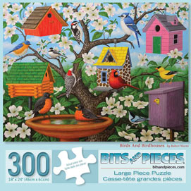 Birds and Birdhouses 300 Large Piece Jigsaw Puzzle