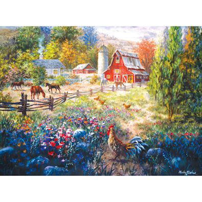 Grazing The Fertile Farmland 1000 Piece Jigsaw Puzzle 