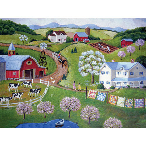 Country Afternoon 300 Large Piece Jigsaw Puzzle
