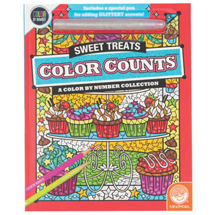 Color Counts Glitter Book - Sweet Treats
