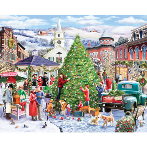 Time To Trim The Tree 1000 Large Piece Jigsaw Puzzle