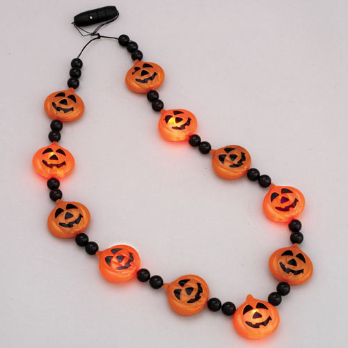 LED Pumpkin Necklace