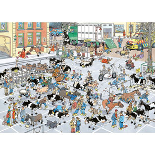 Cattle Market 1000 Piece Jigsaw Puzzle