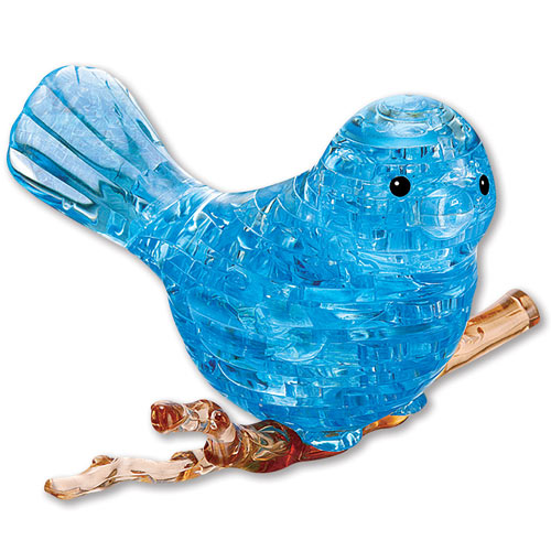3D Crystal Bluebird