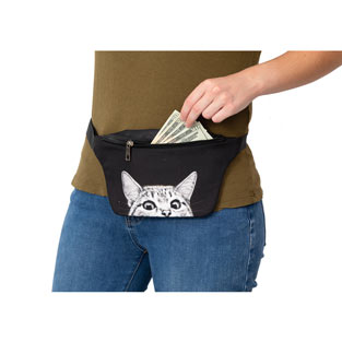 Peeking Cat Fanny Pack