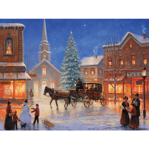 Christmas In Pleasantville 500 Piece Jigsaw Puzzle
