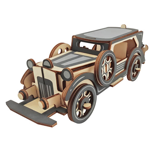 3D Wooden Car Puzzle