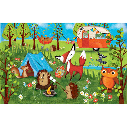 Happy Campers 100 Large Piece Jigsaw Puzzle
