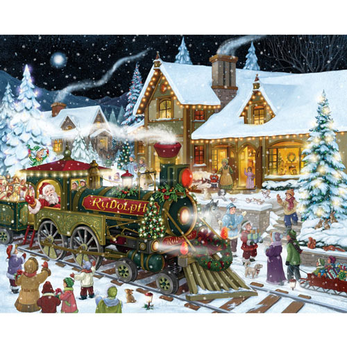 Santa's Express 1000 Large Piece Jigsaw Puzzle