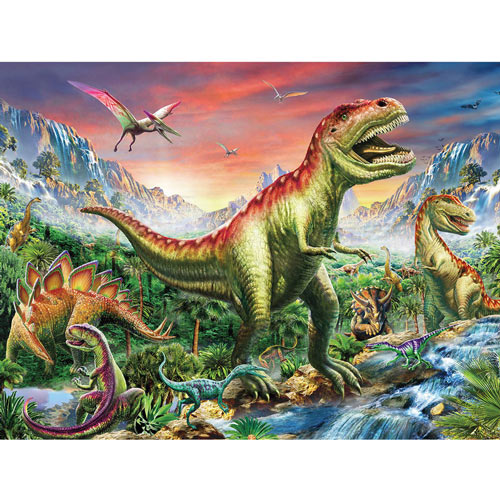 Jurassic Forest 300 Large Piece Jigsaw Puzzle