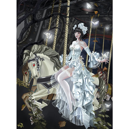 Haunted Carousel 1000 Piece Jigsaw Puzzle